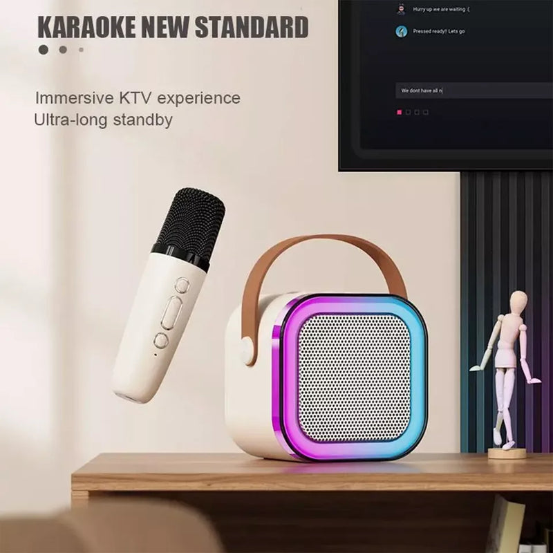 Mini Karaoke Machine with Wireless Microphone - 50% OFF Until Stock Lasts!