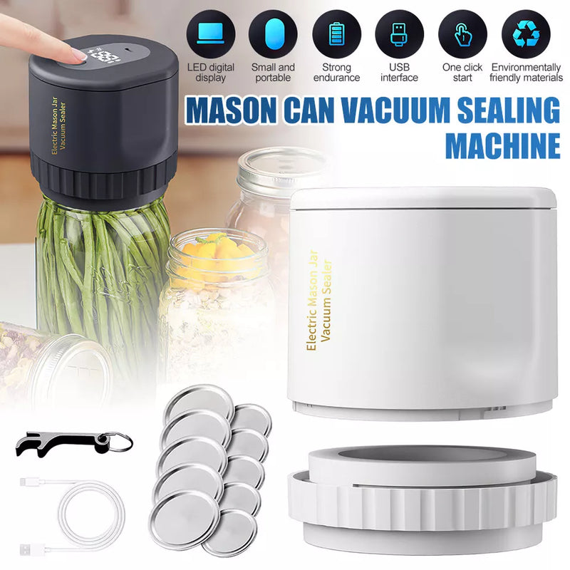 EcoSeal Mason Vacuum Jar Kit - 50% Limited Time Only!